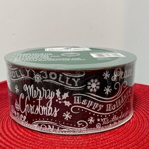 Members Mark Wired Ribbon Black and White 50 yards NWT